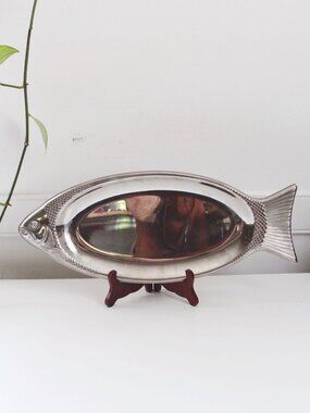 Vintage Fish Serving Platter Tray - WMF Cromargan 18/10 Stainless Steel, Silver